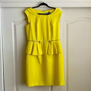 Yellow semi formal dress